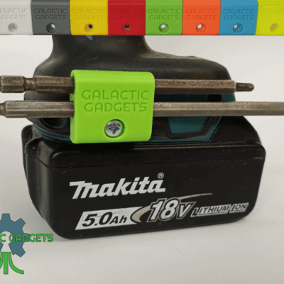 Heavy Duty 2 Slot Magnetic Bit Holder for Makita 18V Drills, Impact Drivers